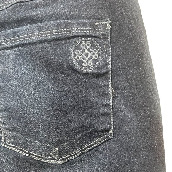 Laurie Felt Silky Ankle Skinny Jeans Dark Wash Stretch Soft Basic Size L - Picture 9 of 12